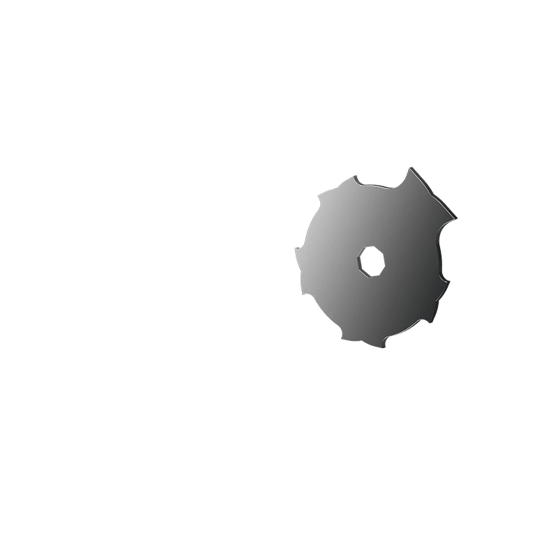 single large blade of plastic shredder