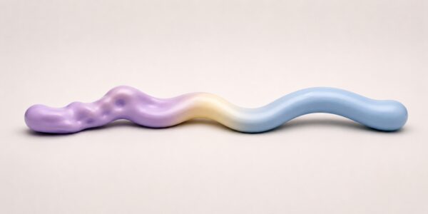 Pastel ribbon shows filament moisture control, how to store 3D printing filament, and wet filament signs through a smooth shift.